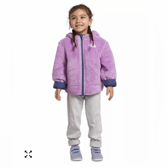 The North Face Kid Reversible Shady Glade Jacket in Cave Blue - Picture 3 of 10